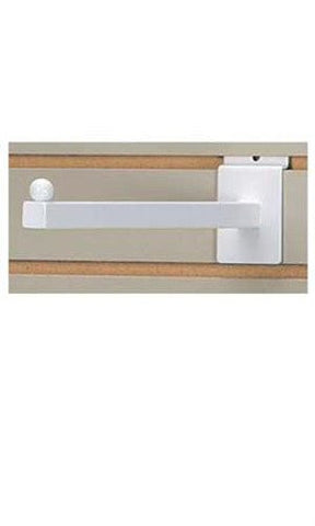 Slatwall Square Faceouts in White 12 Inches Long - Count of 10