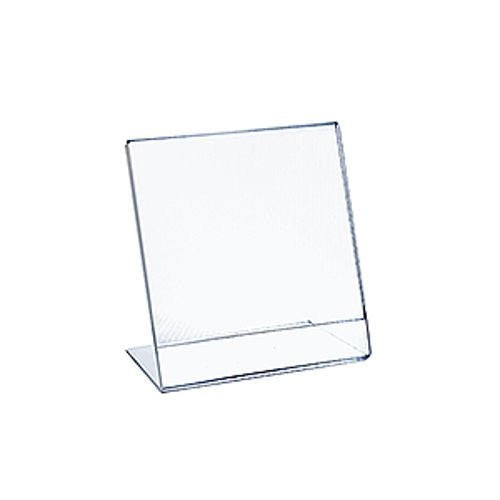 L Shaped Sign Holders in Clear 9 W x 12 H Inches - Count of 10