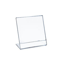 L Shaped Sign Holders in Clear 9 W x 12 H Inches - Count of 10
