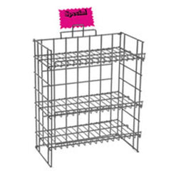 Black Wire 3 Shelf Counter Display Rack 24 W x 12 D x 24 H Inches