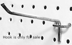 Pegboard Hooks in Chrome 8 Inches Long - Lot of 50
