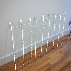3 Strips 39 Clip Potato chip Candy & Snack White Hanging Display Racks - Set of 3