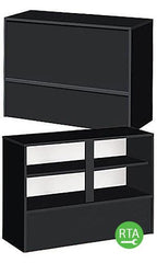 Multipurpose Service Counter in Black 48 L x 34 H x 18 D Inches