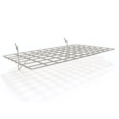 Rectangular Flat Wire Shelves in Chrome 23.5 W x 14 D Inches - Case of 8