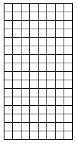 Double Wire Grid Panels in Chrome 24 x 96 Inches - Case of 4