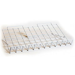 Adjustable Wire Shelf in White 24 W X 14 D Inches for Slatwall - Pack of 4
