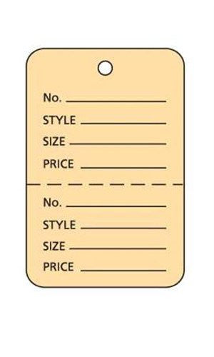 Unstrung Small Coupon Price Tags 1.25 W x 1.875 H Inches - Box of 1000