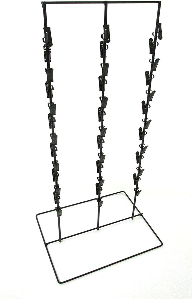 Triple Round Strip Display in Black 22 H X 14.5 X W X 9.5 D Inches with 39 Clips
