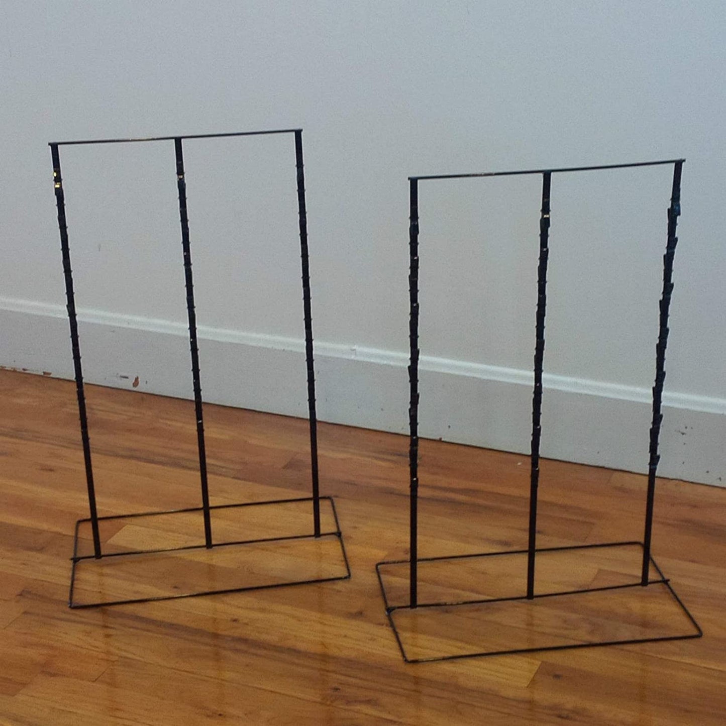 Triple Strips Clip Rack in Black 22 H x 14.5 W x 9.5 D Inches - Set of 2