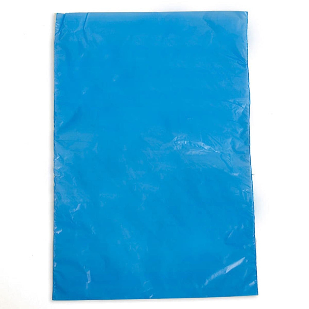 High Density Plastic Bags in Blue 6.5 W x 9.5 H Inches - Case of 1000