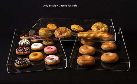 Cupcake Cookie Display Case w/removable trays 21”Wx17”Dx16.75”H