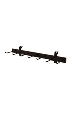 Black Belt and Tie Display Rack 22 Inches with 7 Peg Hooks