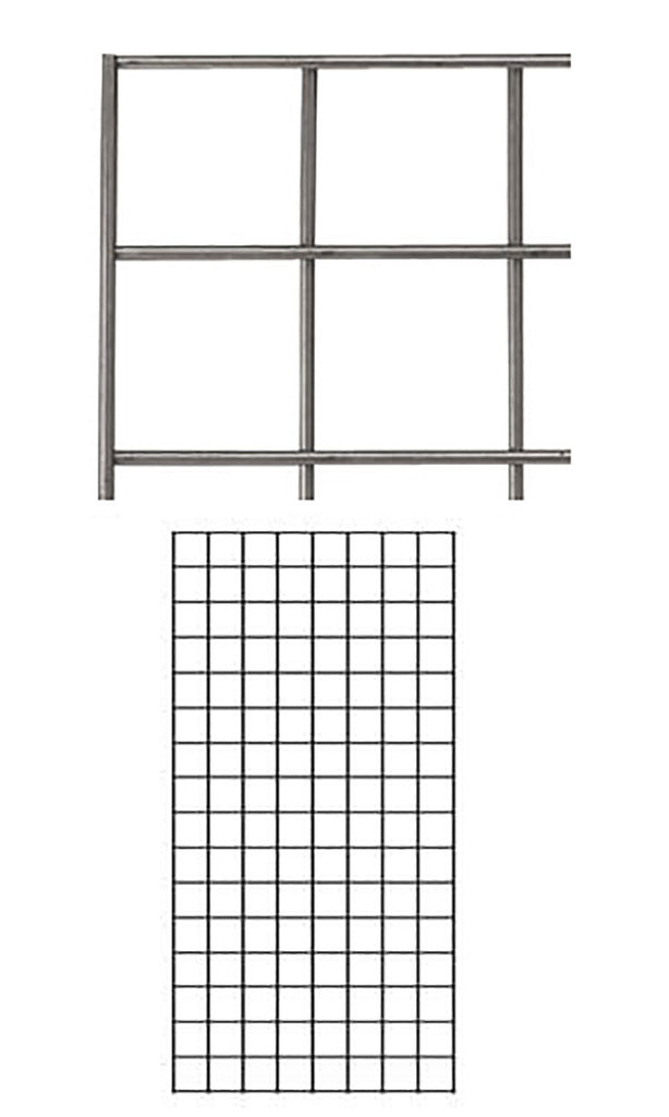 Raw Steel Wire Grid Wall Panel 2 x 4 Feet - Case of 2