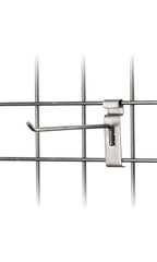 Peg Hooks in Boutique Raw Steel 8 Inches for Wire Grid  - Count of 50