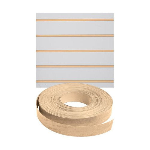 Vinyl Insert in Maple 130 L Rolls for Slatwall