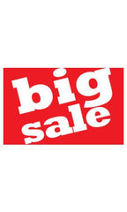 Big Sale Medium Sign Cards in Red 7 H x 11 W Inches - Case of 25