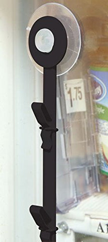 Display Rack With Suction Cups Black