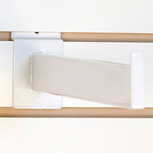 Rectangular Tubing Faceout in White 12 Inches Long for Slatwall