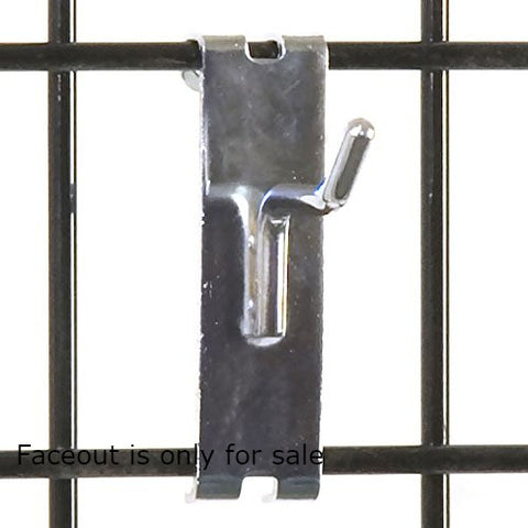 Gridwall Peghooks in Chrome 2 Inches Long - Pack of 50