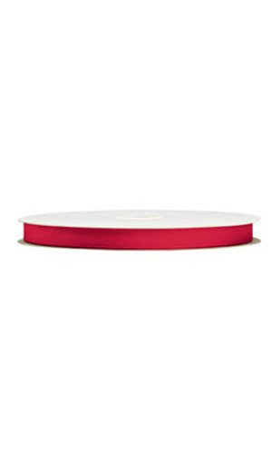 Grosgrain Polyester Ribbon in Red 0.625 W x 100 Yds