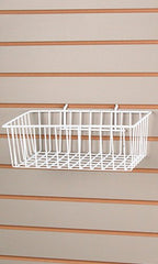 Mini Wire Grid Basket in White 12 L x 8 W x 4 D Inches