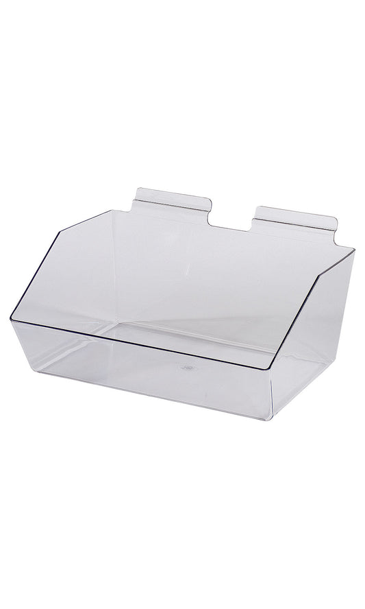 Plastic Dump Bin 9.5 W x 12 L x 5.5 D Inches for Slatwall