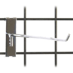 Gridwall Wire Hooks in Chrome 12 L x 0.25 D Inches - Count of 25