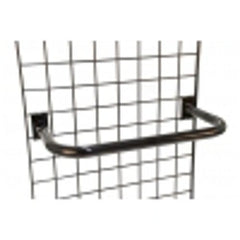 U Shaped Hangrail Brackets in White 23 W x 10 D Inches for Grid - Count of 10