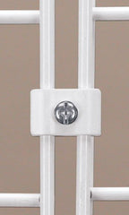 Wire Grid Panel Connectors in White - Case of 50