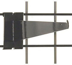 Gridwall Shelf Brackets in Black 12 Inches Long - Lot of 10