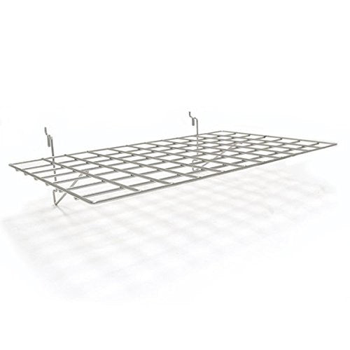 Rectangular Flat Shelves in Chrome 23.5 W x 14 D Inches - Pack of 5