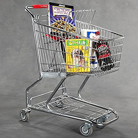 Extra Tough Steel Grocery Shopping Carts 36 H X 30 L Inches