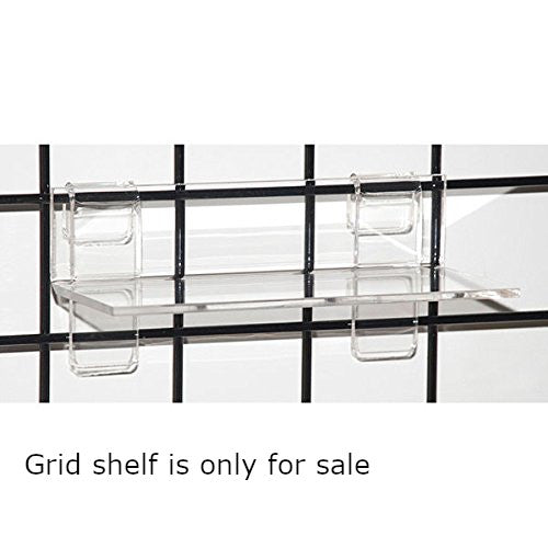 Rectangular Grid Shelves in Clear 9 W x 4 D x 0.25 Inches - Case of 10