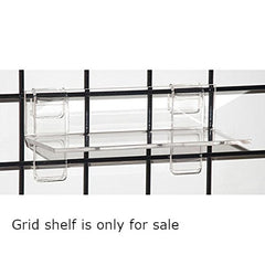 Rectangular Grid Shelves in Clear 9 W x 4 D x 0.25 Inches - Case of 10