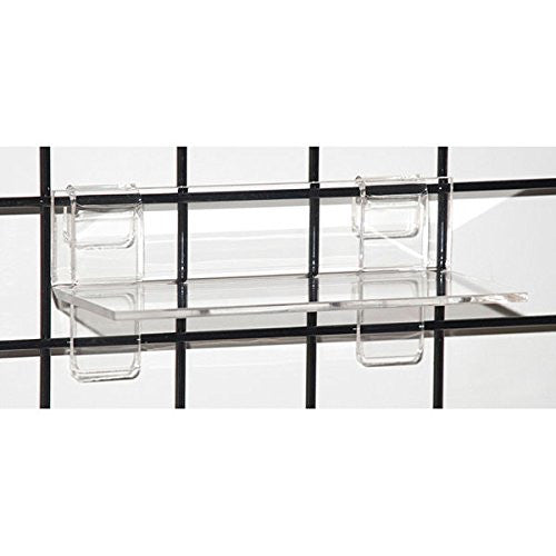 Rectangular Grid Shelves in Clear 9 W x 4 D x 0.25 Inches - Case of 10