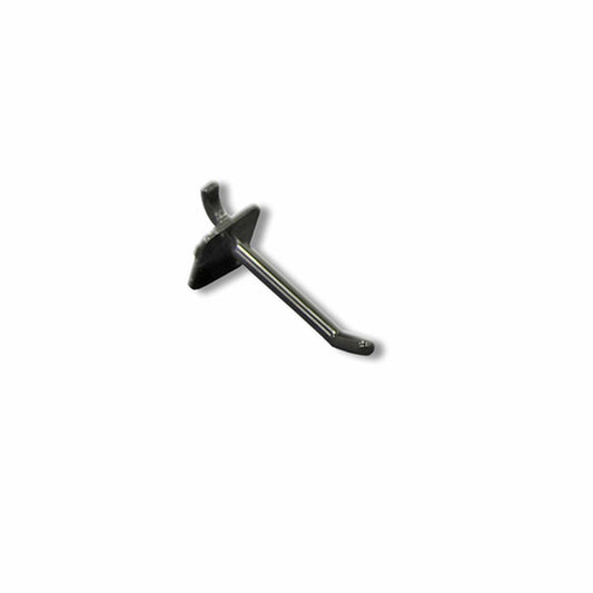 Plastic Pegboard Hooks in Black 0.287 D Inch - Count of 50