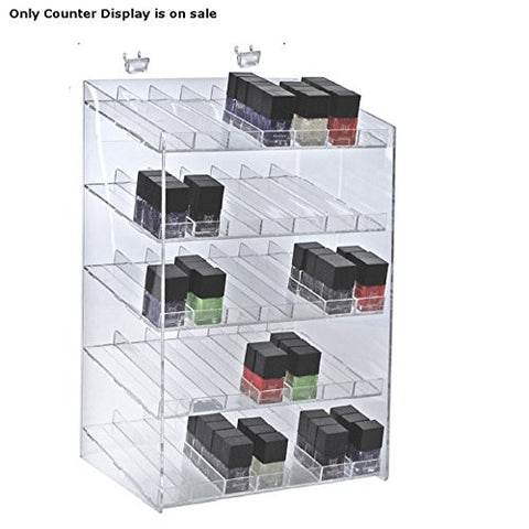 5 Tier Cosmetic Display in Clear 12 W x 8.5 D x 18.5 H Inches
