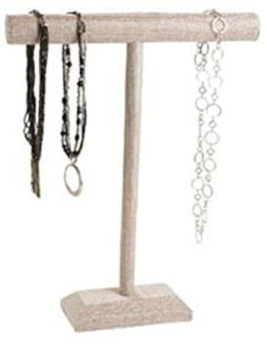1 Tier Necklace Display in Linen 14 W x 18 H Inches