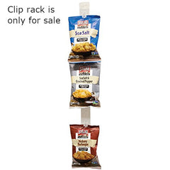 12 Clips Plastic Clip merchandisers 1.5 W x 23 Long Inches - Pack of 25