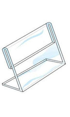 Single Sided Sign Holders in Acrylic 7 H x 11 W Inches - Box of 10