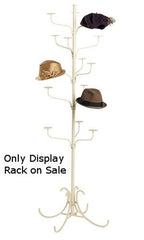 5 Tier Boutique Hat Display Rack in Ivory 72 H Inches