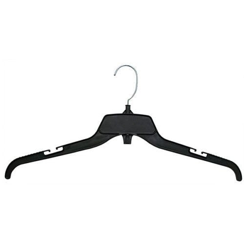 Plastic Dress Hangers in Black 19 Inches Long - Box of 100