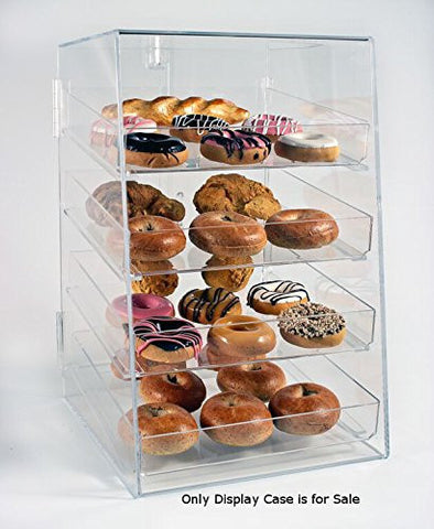 4 Tier Acrylic Donut PastryDisplay Case 12”W x 14”D x 19”H