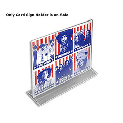 2 Sided Sign Holders in Clear 11 W x 8.5 H Inches - Count of 10