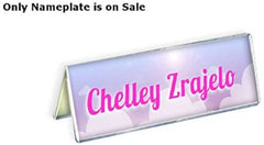 Double Sided Nameplates in Clear 11 W x 3 H Inches - Lot of 10