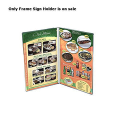 Acrylic Clear Frame Sign Holders 5.5 W x 8.5 H Inches - Pack of 10