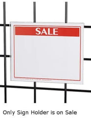 Single Sided Sign Holder in Acrylic 5.5 W x 7 H Inches - Pack of 10