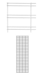 Slat Grid Panel in White 2 x 6 Feet - Pack of 4