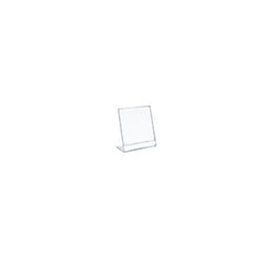 Acrylic Clear L-Shaped Sign Holder 2.5W x 3.5 H Inches - Pack of 10