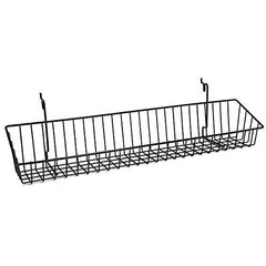 Wire Basket in Black 23 W x 4 D x 3 H Inches - Count of 8